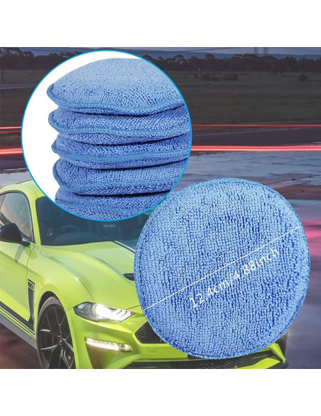 Almohadillas de Cera de Microfibra FONAROLL 12.7 cm - Paquete de 6