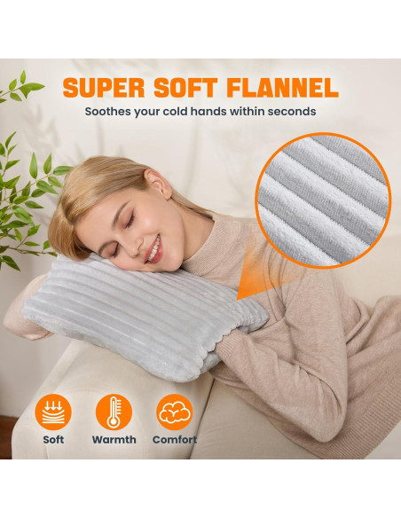 Calentador de Manos Eléctrico SINORIKO Franela Suave 3 Niveles