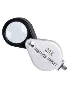 Lupa de Joyero 20X Landtek Plegable con Lente Triplete 12mm