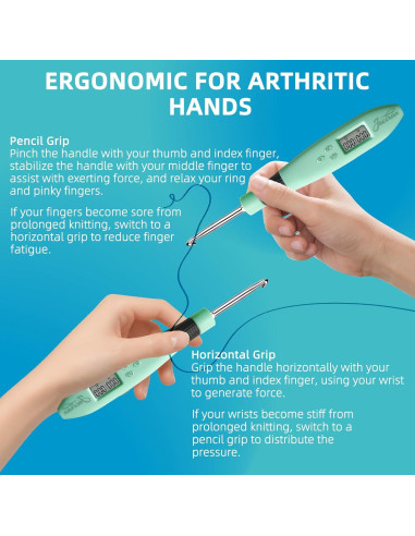 Juego de Ganchillos Iluminados Jeciran 24 en 1 con Contador