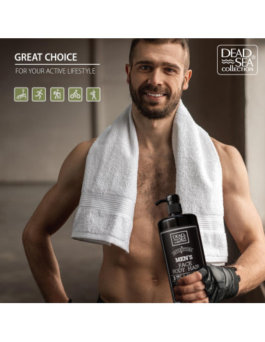 Gel de Ducha 3 en 1 Colección Mar Muerto 1000 ml Madera Ámbar