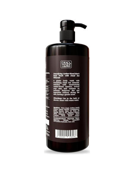 Gel de Ducha 3 en 1 Colección Mar Muerto 1000 ml Madera Ámbar