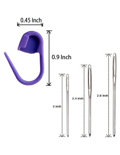 Juego de Marcadores de Puntos y Agujas JOSDIOX 150 Piezas 2
