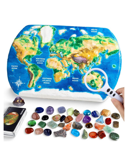 Kit de Excavación de Gemas HAYXUN - 37 Rocas y Cristales