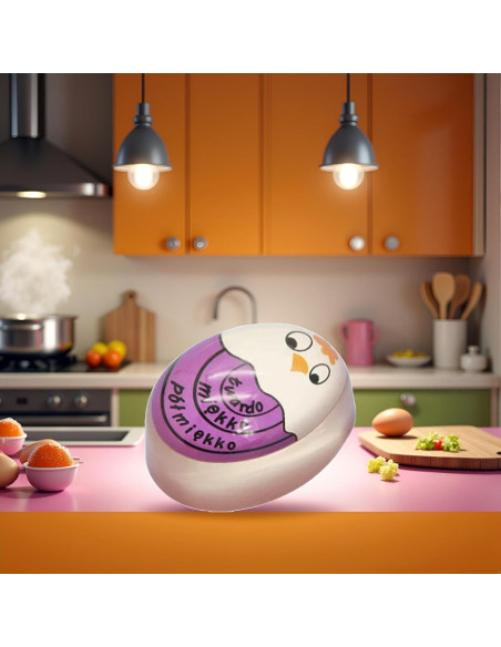 Temporizador de Huevos Cauaoa Púrpura con Cambio de Color