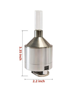 Juego de Molinillos de Especias MuYuDaDi Aluminio Plateado 2