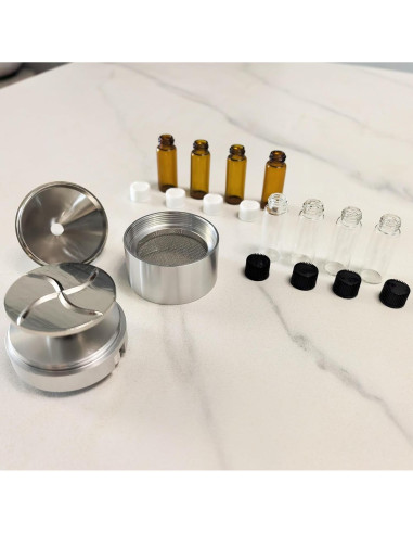 Juego de Molinillos de Especias MuYuDaDi Aluminio Plateado