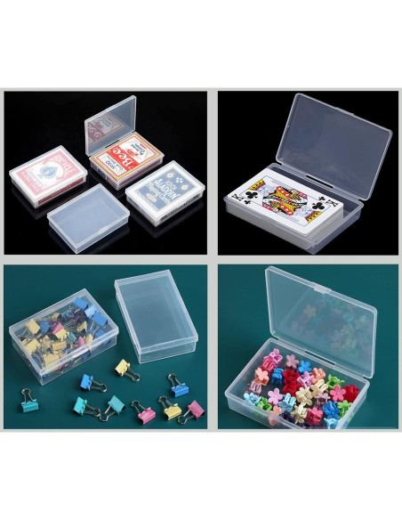 Cajas de Cartas Transparentes Gansita 18 Piezas 10.2x7.5cm
