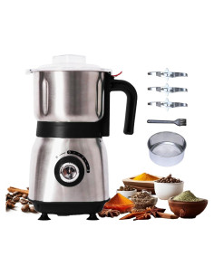 Molino Eléctrico de Granos 500W - Cuchillas Acero Inoxidable