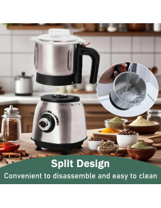 Molino Eléctrico de Granos 500W - Cuchillas Acero Inoxidable 2