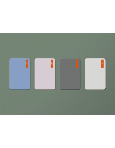 Bloc de Notas de Silicona Reutilizable IPPINKA Gris Claro 8.57x5.38cm