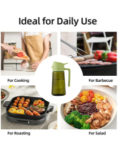 Botella dispensadora de aceite Aovdy 470ml verde oscuro 2