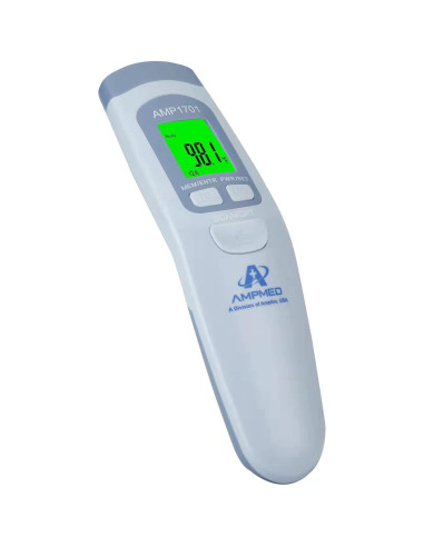 Paquete de 3 Termómetros Digitales Infrarrojos Amplim para Bebés y Adultos