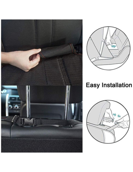 Protector de Asiento de Coche para Niños RAIFUJOIE 2 Paquete Antideslizante