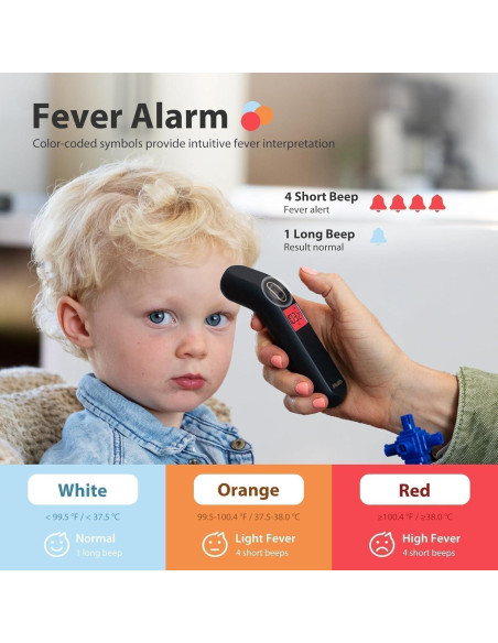 Termómetro Sin Contacto iHealth PT2L Negro - Medición Rápida 1s