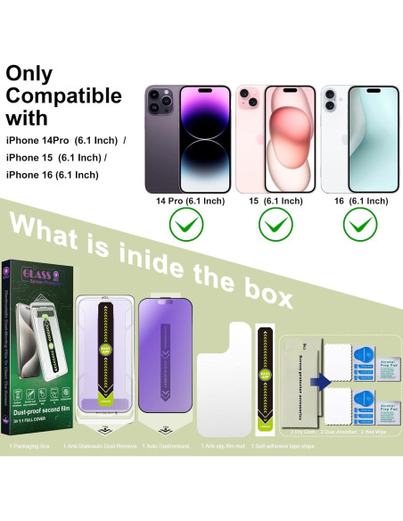 Protector de Pantalla Mate Anti Luz Azul SY SHANGYAN 2-Pack