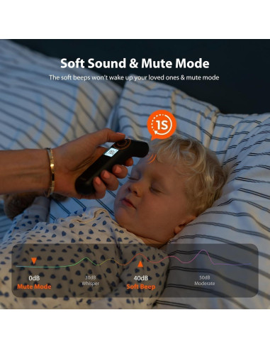 Termómetro Sin Contacto iHealth PT2L Negro - Medición Rápida 1s