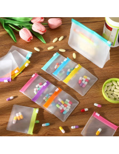 Bolsas de Pastillas Reutilizables Sherr 56 Pcs con Cierre Deslizante 2