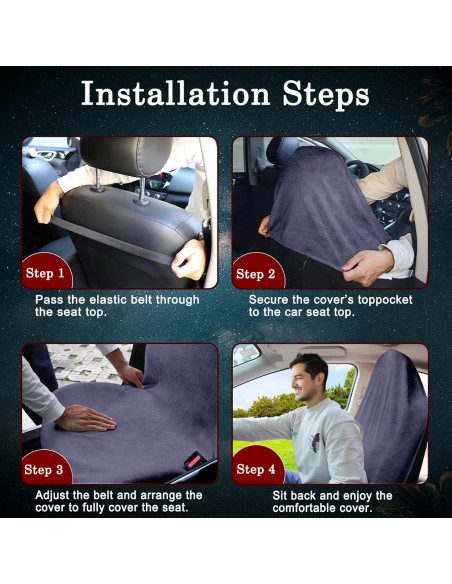 Cubierta de Asiento de Coche Corthena 2pcs Microfibra Gris