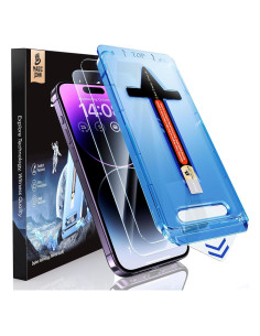 Protector de Pantalla Vidrio Templado MAGIC JOHN para iPhone 14 Pro Max 6.7" - Paquete de 2