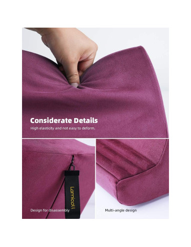 Soporte de Almohada para Tableta Lamicall PL01-PR Rojo 6 Ángulos