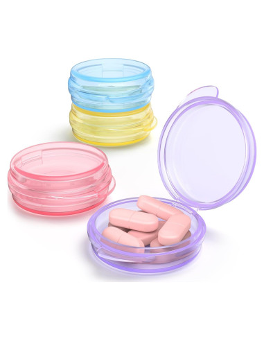 Estuche Organizador de Pastillas Urekt 4 Piezas Portátil