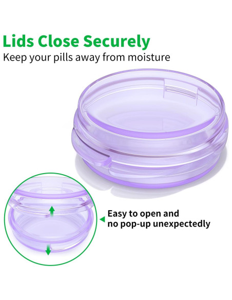 Estuche Organizador de Pastillas Urekt 4 Piezas Portátil