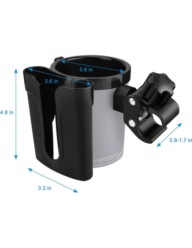 Soporte para Taza 3 en 1 Accmor Negro con Soporte para Teléfono