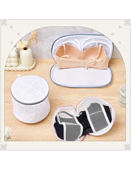 Bolsas de Lavado para Sujetadores SATINIOR 6 Piezas Malla