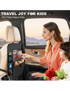 Organizador de Asiento Trasero Zecirl con Soporte para Tableta 6 Bolsillos 2