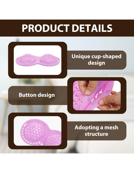 Bolsa de Lavado de Sujetadores de Silicona Mimoyalaso 36x21.5cm