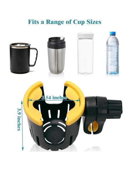 Soporte para Taza PAZ WEAN Ajustable para Sillas de Ruedas