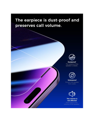 Protector de Pantalla Vidrio Templado MAGIC JOHN para iPhone 14 Pro Max 6.7" - Paquete de 2