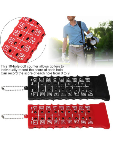 Contador de Puntuación de Golf 18 Hoyos VBESTLIFE con Llave