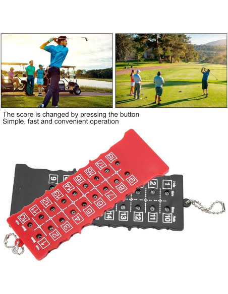 Contador de Puntuación de Golf 18 Hoyos VBESTLIFE con Llave