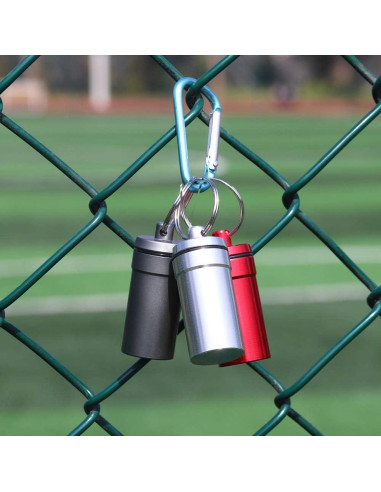 Contenedor de Pastillas EFFIET Aluminio Impermeable 5.08x2.03cm