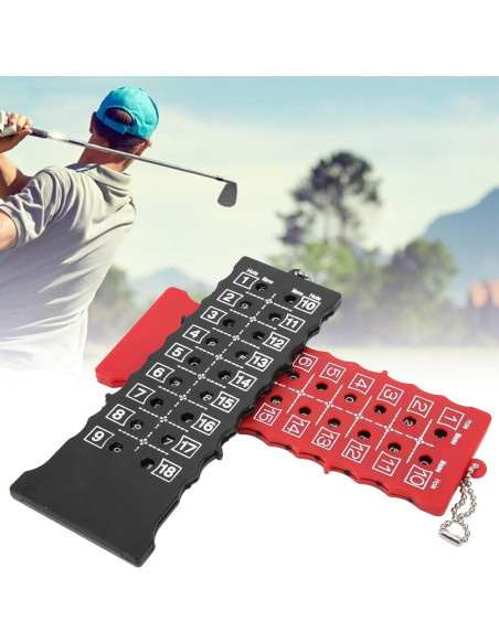 Contador de Puntuación de Golf 18 Hoyos VBESTLIFE con Llave