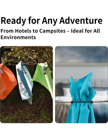 Cuerda de Ropa de Viaje KMYZQDV 2.99m Compacta y Ligera