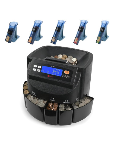 Contador y Clasificador de Monedas L LIKED LD-CT550-5C, 5 Tipos