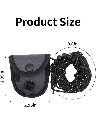 Cuerda de Ropa de Viaje KMYZQDV 2.99m Compacta y Ligera