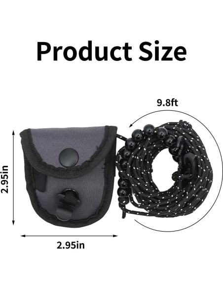 Cuerda de Ropa de Viaje KMYZQDV 2.99m Compacta y Ligera