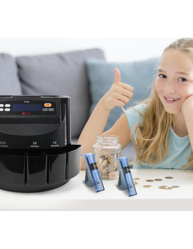 Contador y Clasificador de Monedas L LIKED LD-CT550-5C, 5 Tipos