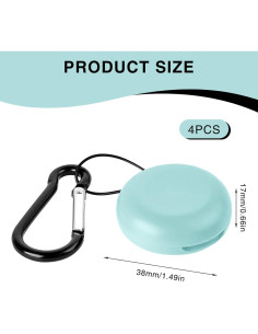 Set de 4 Estuches para Tapones de Oído Genérico Azul y Negro 2