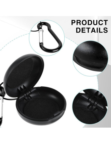 Set de 4 Estuches para Tapones de Oído Genérico Azul y Negro