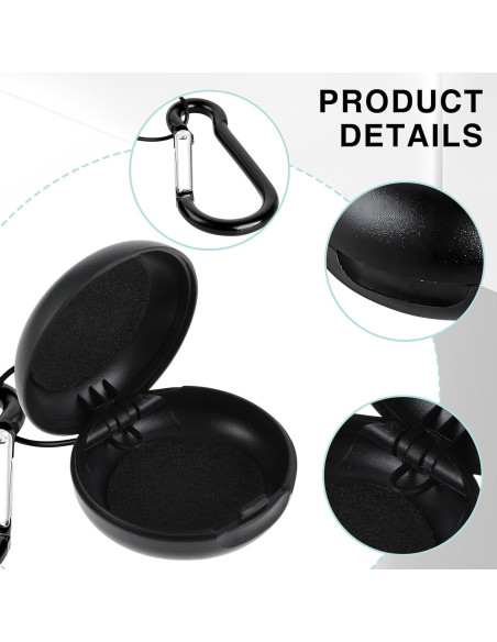 Set de 4 Estuches para Tapones de Oído Genérico Azul y Negro