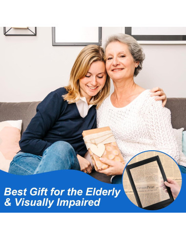 Lupa de Página Completa 5X HJZHII, 30.5x19.5cm, Ligera