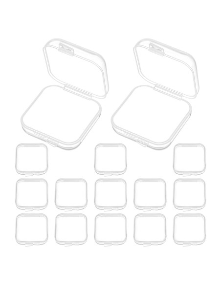 15 Estuches Transparentes WJIAA para Almacenamiento de Joyas