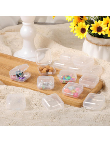 15 Estuches Transparentes WJIAA para Almacenamiento de Joyas