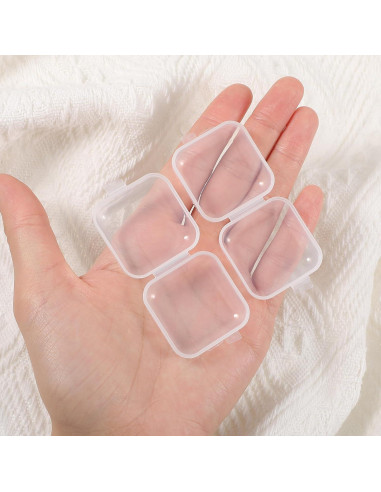 15 Estuches Transparentes WJIAA para Almacenamiento de Joyas