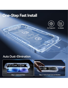 SMARTDEVIL Protector de Pantalla para iPhone 16 Vidrio Templado 2